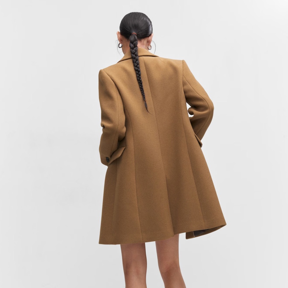 Mango LAPELLED STRAIGHT-CUT COAT - Picture 3 of 10